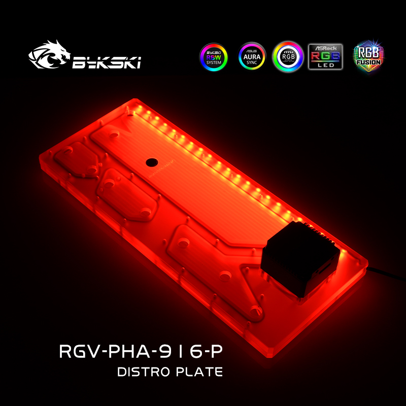 Bykski RGV-PHA-916-P Acrylic D - Distro Plate Ddc Pump Combo ulasan dan harga